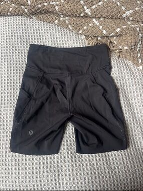 Lululemon fast and free bike shorts with pockets